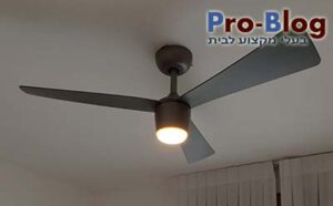 התקנת מאוורר תקרה